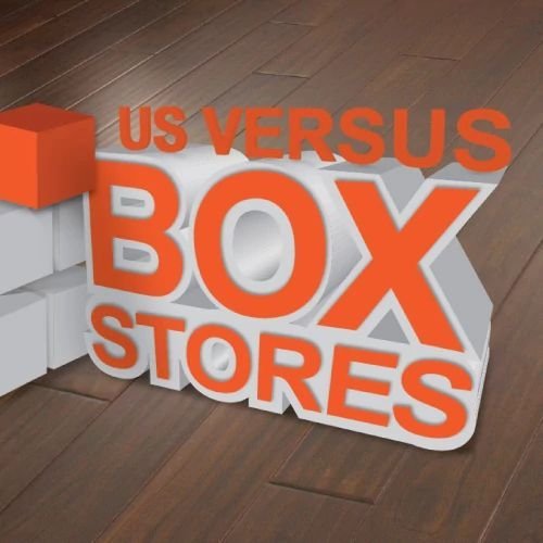 Us vs Box Stores | What we offer ... that big-box discount stores probably don’t!